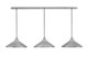 Toltec Lighting - 48-BN-424-BN - Three Light Linear Pendalier - Stem - Brushed Nickel