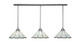 Toltec Lighting - 48-BN-912 - Three Light Multi Light Pendant - Any - Brushed Nickel