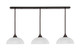Toltec Lighting - 48-DG-540 - Three Light Linear Pendalier - Stem - Dark Granite