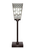 Toltec Lighting - 54-DG-9104 - One Light Table Lamp - Luna - Dark Granite