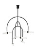 Visual Comfort Modern - 700CLM6B-LED930 - LED Chandelier - Calumn - Nightshade Black