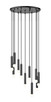 Z-Lite - 1956P-11R-MB - 11 Light Chandelier - Stari - Matte Black