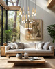 Stari 27 Light Chandelier (1956P-27R-MGLD)