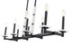 Kaden Eight Light Linear Chandelier (3045-8L-MB)