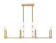 Kaden Eight Light Linear Chandelier (3045-8L-MGLD)
