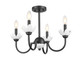 Allistair Four Light Semi Flush Mount (352-4SF-MB)