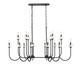 Z-Lite - 352-56L-MB - 16 Light Linear Chandelier - Allistair - Matte Black