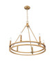 Dennison Six Light Chandelier (4005-6SBR)