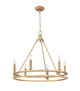 Dennison Six Light Chandelier (4005-6SBR)