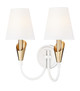 Z-Lite - 4014-2S-TW-MGLD - Two Light Wall Sconce - Claudelle - Tundra White + Modern Gold