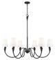 Z-Lite - 4014-46MB - Six Light Chandelier - Claudelle - Matte Black