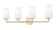 Z-Lite - 7005-4V-MGLD - Four Light Vanity - Montford - Modern Gold
