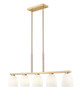 Z-Lite - 7518-5L-MGLD - Five Light Linear Chandelier - Naya - Modern Gold