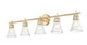 Belle Five Light Vanity (7519-5V-MGLD) Belle Five Light Vanity (7519-5V-MGLD)