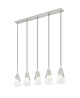 Aimie Five Light Linear Chandelier (828P6-5L-BN)