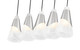 Aimie Five Light Linear Chandelier (828P6-5L-BN)