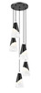 Aimie Five Light Chandelier (828P6-5R-MB)