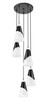 Aimie Five Light Chandelier (828P6-5R-MB)