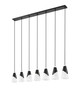 Aimie Seven Light Linear Chandelier (828P6-7L-MB)