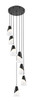 Aimie Seven Light Chandelier (828P6-7R-MB)