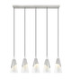 Aimie Five Light Linear Chandelier (828P7-5L-BN)