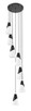 Aimie Seven Light Chandelier (828P7-7R-MB)