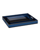 Currey and Company - 1200-1018 - Tray Set of 2 - Lacquer - Navy / Black