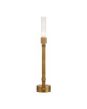 Currey and Company - 6700-0013 - One Light Table Lamp - Paseo Brass Cordless Table Lamp - Polished Antique Brass / Clear