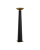 Currey and Company - 8000-0167 - LED Floor Lamp - Calyx Torchiere - Black/Antique Brass