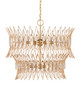 Currey and Company - 9000-1287 - Nine Light Chandelier - Marquise - Clear / Luxor Gold