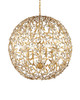 Currey and Company - 9000-1289 - Four Light Chandelier - Secret Garden - Clear/Contemporary Gold Leaf/Contemporary Gold