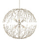Currey and Company - 9000-1291 - Six Light Chandelier - Shinju - Natural / Contemporary Silver Leaf