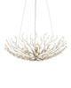 Currey and Company - 9000-1292 - Four Light Chandelier - Shinju - Natural / Contemporary Silver Leaf