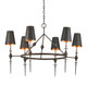 Currey and Company - 9000-1311 - Six Light Chandelier - Anselm - Verde Bronze/Contemporary Gold