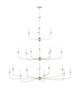 Currey and Company - 9000-1314 - 18 Light Chandelier - Nottaway - Champagne