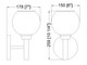 Sutton One Light Wall Sconce (7502-1S-BN) Sutton One Light Wall Sconce (7502-1S-BN)