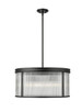 Z-Lite - 7504P24-MB - Six Light Chandelier - Carnaby - Matte Black