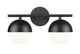 Z-Lite - 7517-2V-MB - Two Light Vanity - Realm Sphere - Matte Black