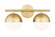 Z-Lite - 7517-2V-MGLD - Two Light Vanity - Realm Sphere - Modern Gold