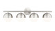 Z-Lite - 7517-4V-BN - Four Light Vanity - Realm Sphere - Brushed Nickel