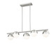 Realm Sphere Five Light Linear Chandelier (7517-5L-BN)