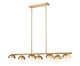 Z-Lite - 7517-7L-MGLD - Seven Light Linear Chandelier - Realm Sphere - Modern Gold