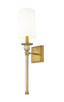 Z-Lite - 805-1S-RB-WH - One Light Wall Sconce - Mia - Rubbed Brass