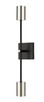 Z-Lite - 814-2S-MB-PN - Two Light Wall Sconce - Calumet - Matte Black + Polished Nickel