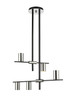 Z-Lite - 814-5MB-PN - Five Light Chandelier - Calumet - Matte Black + Polished Nickel