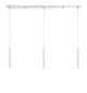 Forest LED Linear Chandelier (917MP12-WH-LED-3LCH)