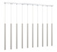 Forest LED Linear Chandelier (917MP24-BN-LED-10LCH)