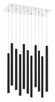 Forest LED Chandelier (917MP24-MB-LED-11LCH)