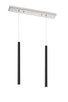 Z-Lite - 917MP24-MB-LED-2LBN - LED Linear Chandelier - Forest - Brushed Nickel