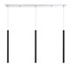 Forest LED Linear Chandelier (917MP24-MB-LED-3LCH)
